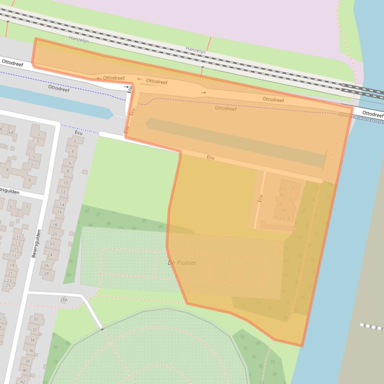Kaart van postcodegebied 8253NA.