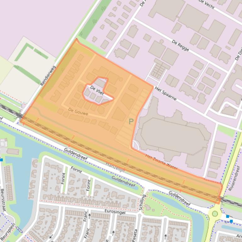 Kaart van postcodegebied 8253PA.