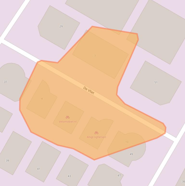 Kaart van postcodegebied 8253PB.