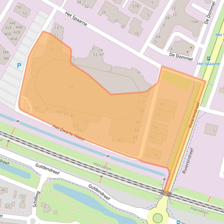 Kaart van postcodegebied 8253PD.