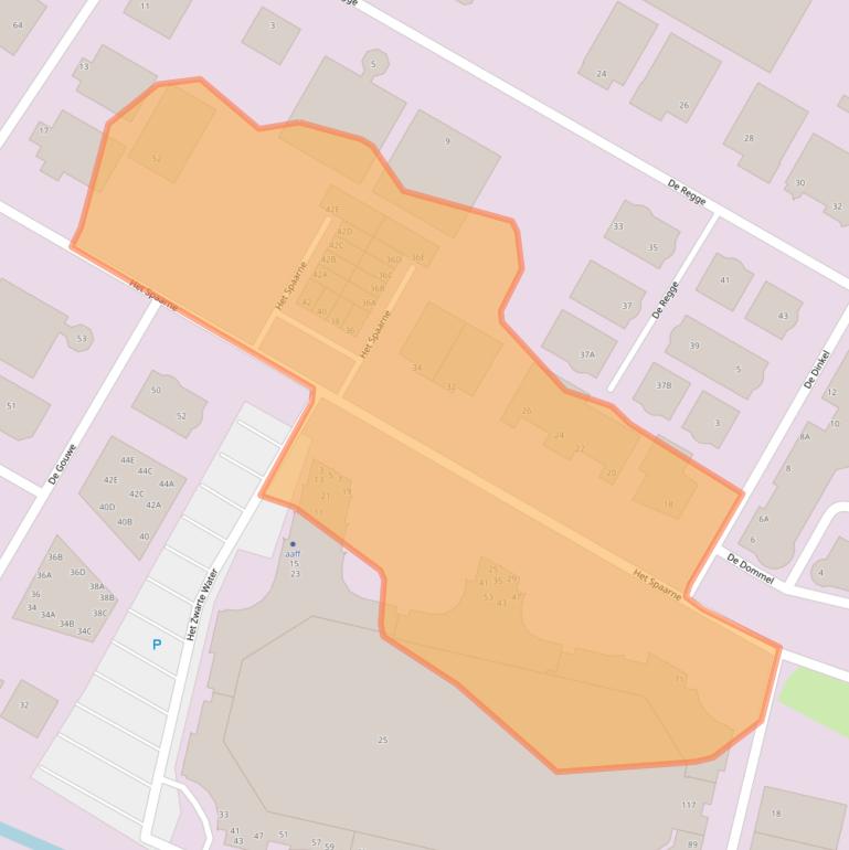 Kaart van postcodegebied 8253PE.