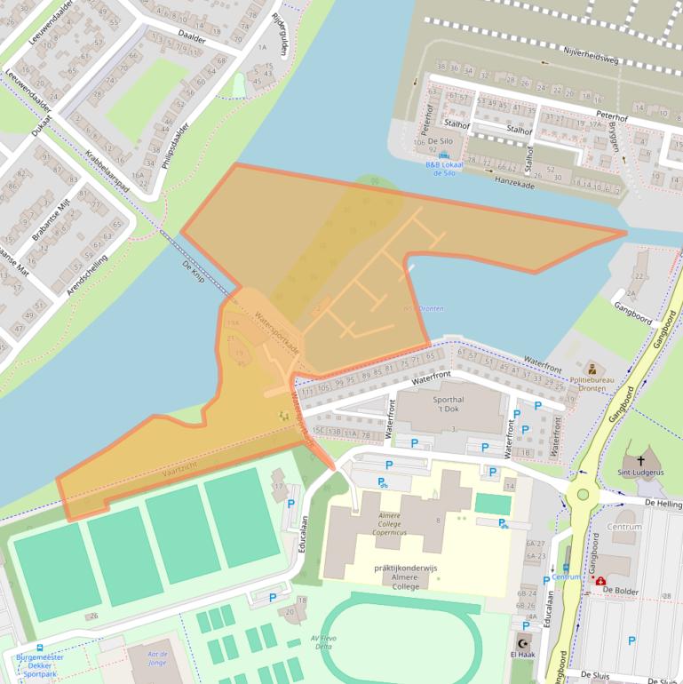 Kaart van postcodegebied 8253ZC.