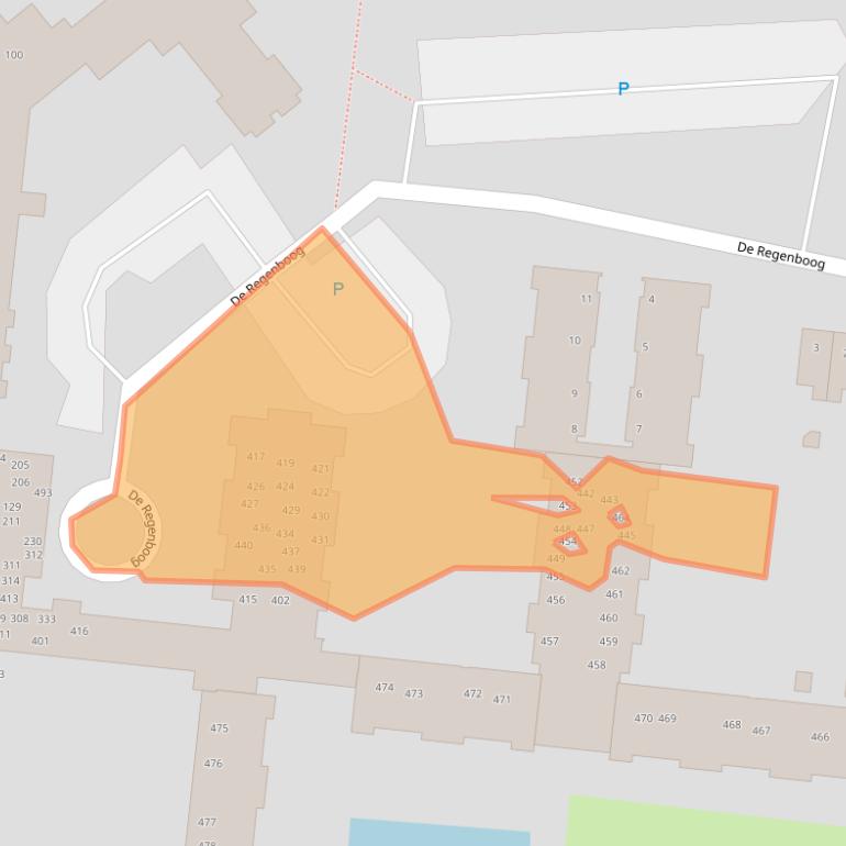 Kaart van postcodegebied 8254AG.