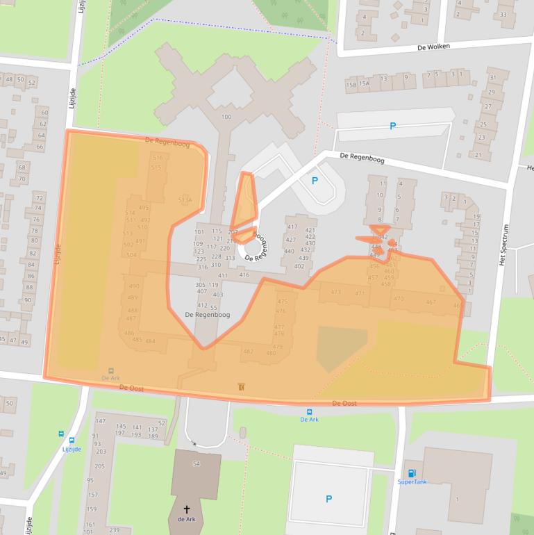 Kaart van postcodegebied 8254AH.