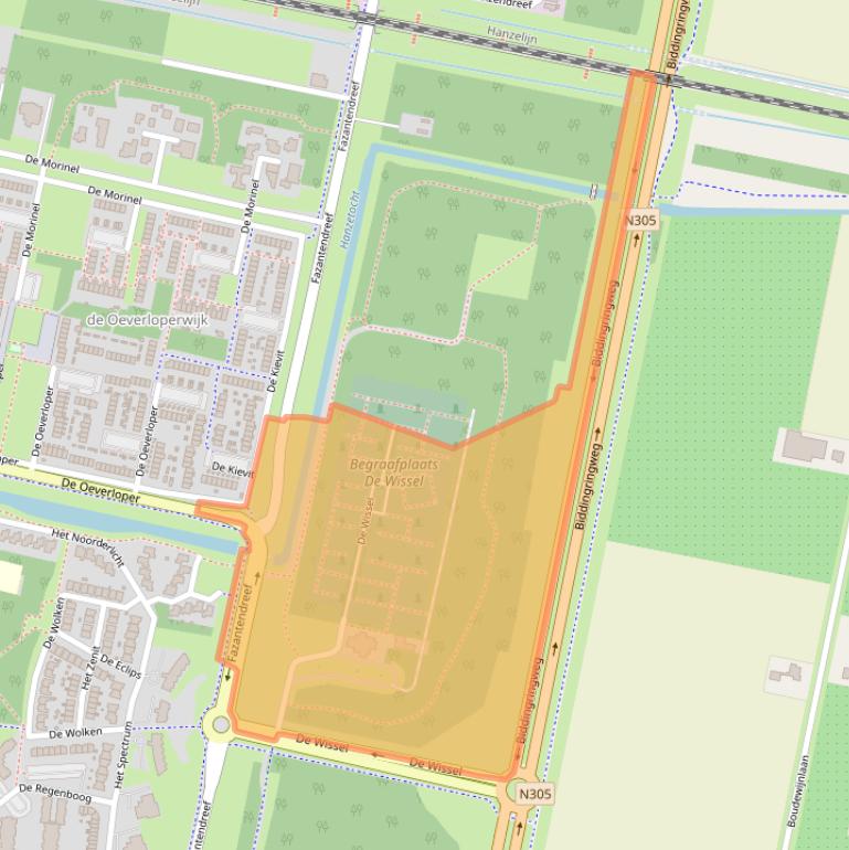 Kaart van postcodegebied 8254AM.