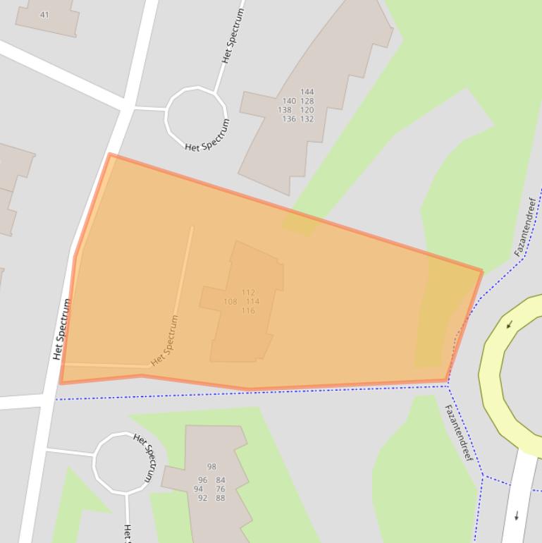 Kaart van postcodegebied 8254AW.