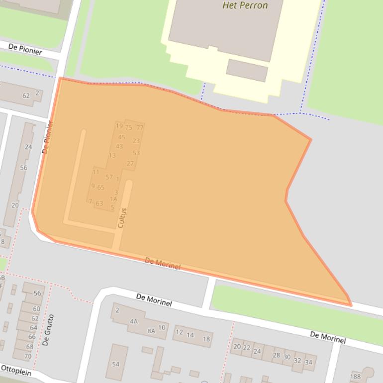 Kaart van postcodegebied 8254BB.