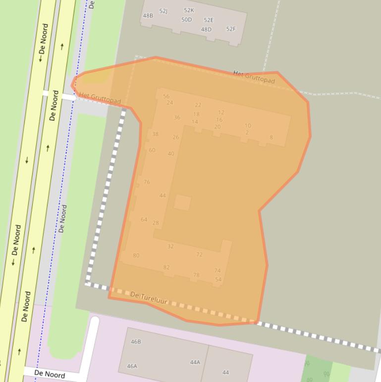 Kaart van postcodegebied 8254BG.