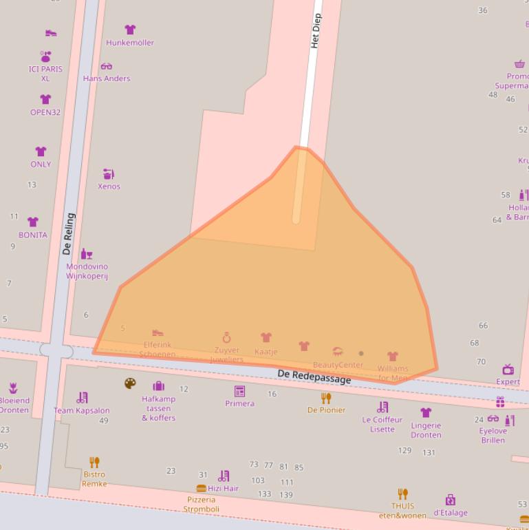 Kaart van postcodegebied 8254KC.