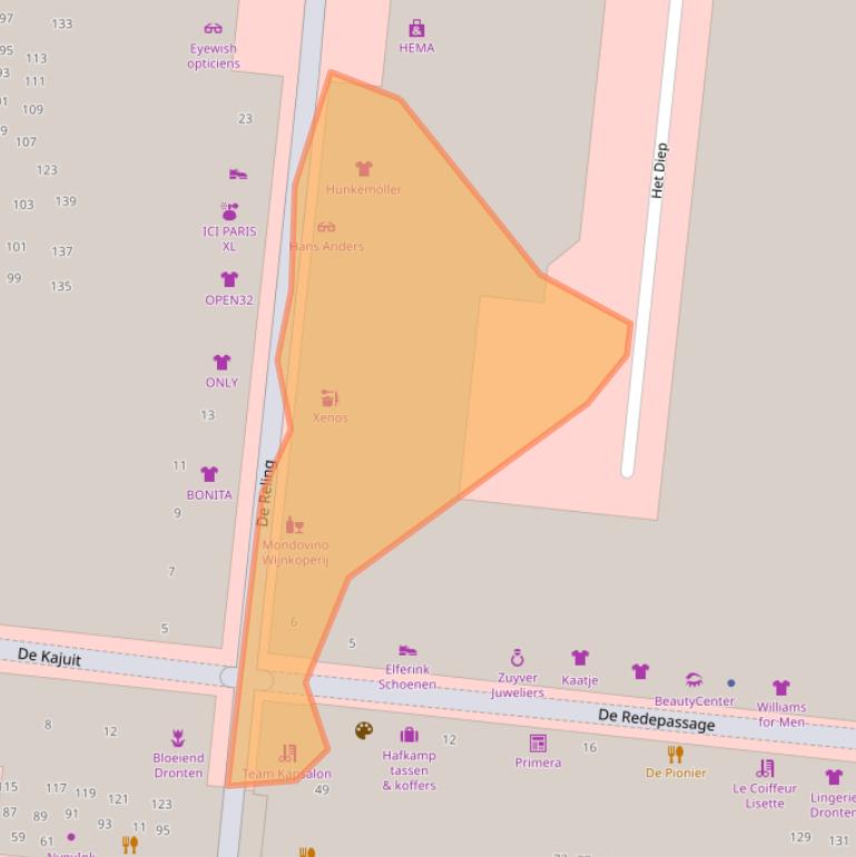 Kaart van postcodegebied 8254KG.