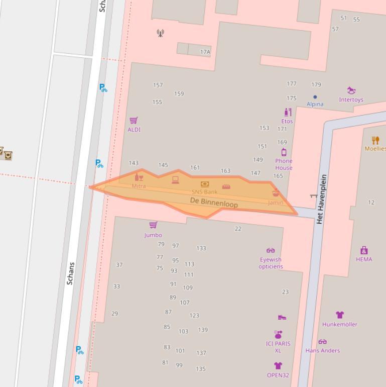 Kaart van postcodegebied 8254KK.