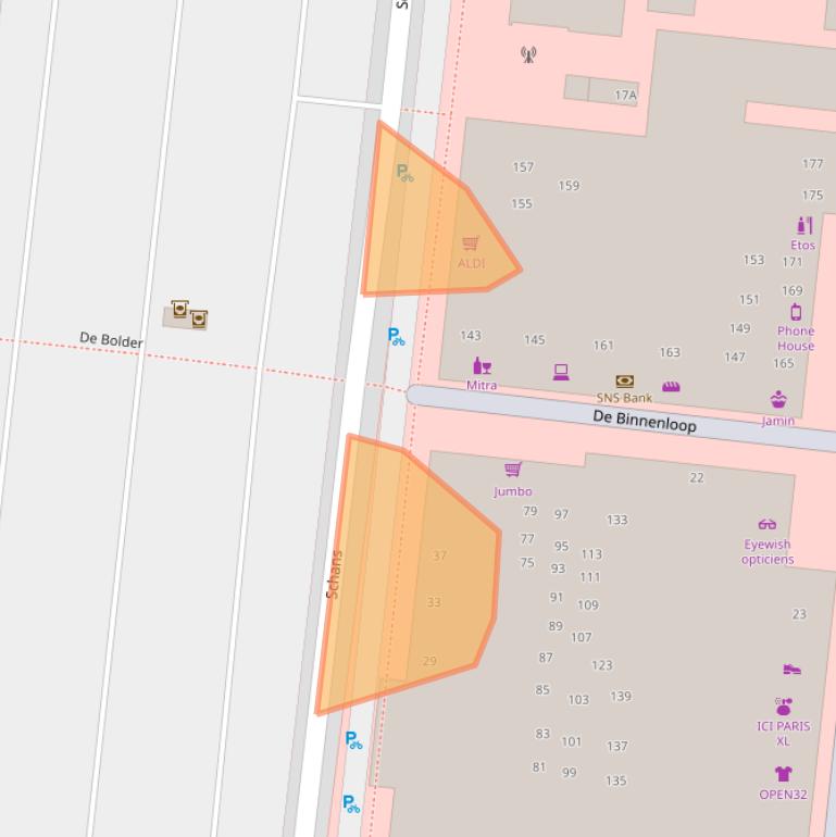 Kaart van postcodegebied 8254KN.