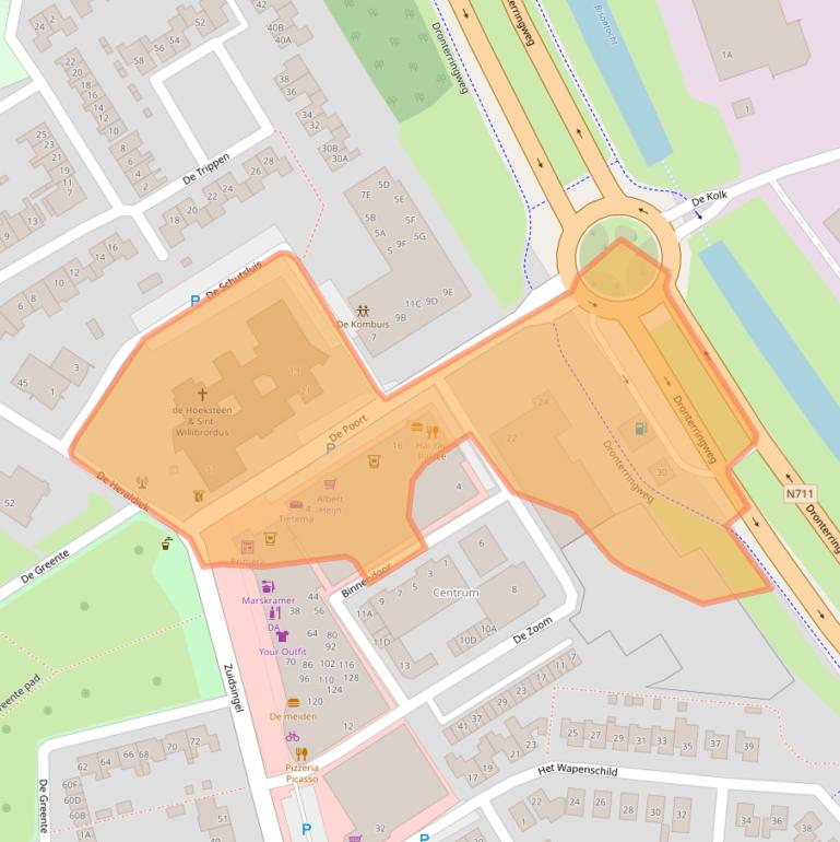 Kaart van postcodegebied 8255AA.