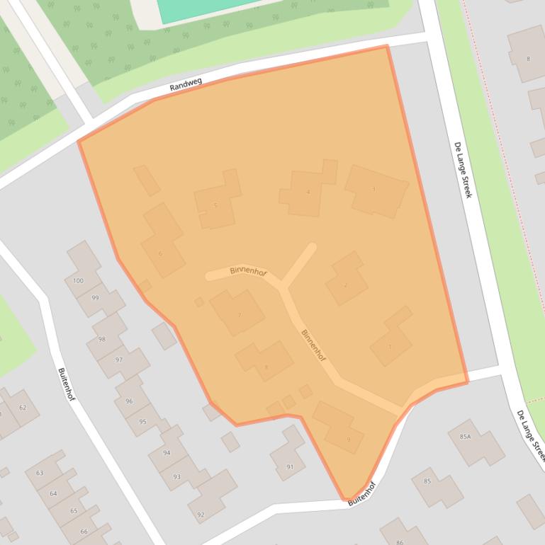 Kaart van postcodegebied 8255AP.