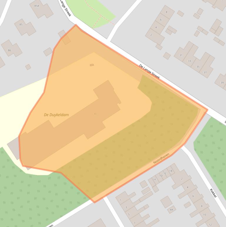 Kaart van postcodegebied 8255AR.