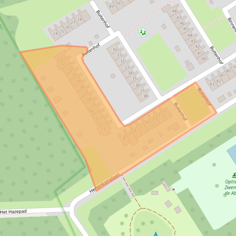 Kaart van postcodegebied 8255AV.