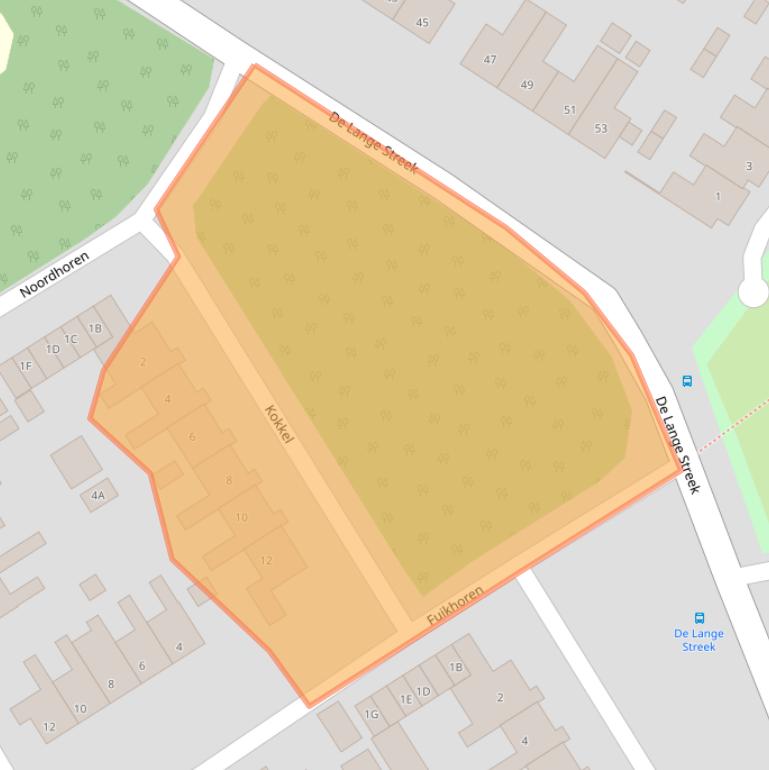 Kaart van postcodegebied 8255BE.