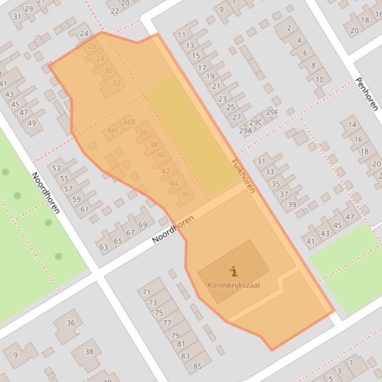 Kaart van postcodegebied 8255BK.