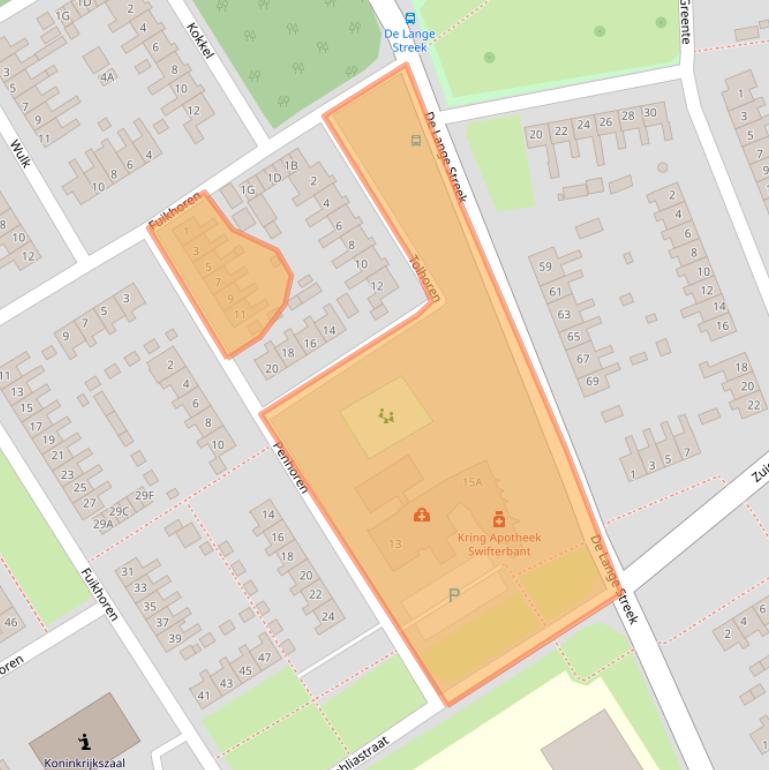 Kaart van postcodegebied 8255BM.