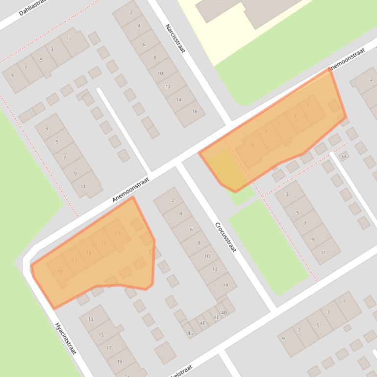 Kaart van postcodegebied 8255BT.