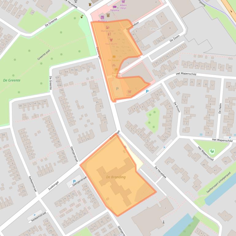 Kaart van postcodegebied 8255CH.