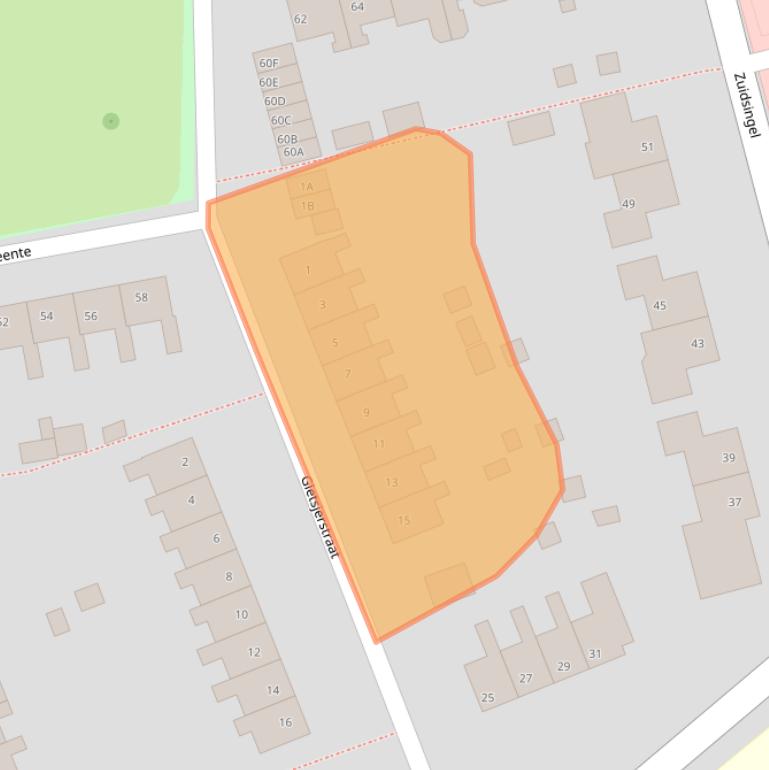 Kaart van postcodegebied 8255CM.