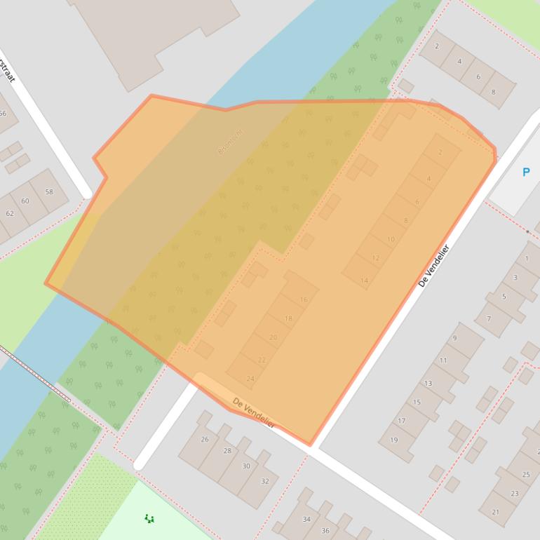 Kaart van postcodegebied 8255CW.