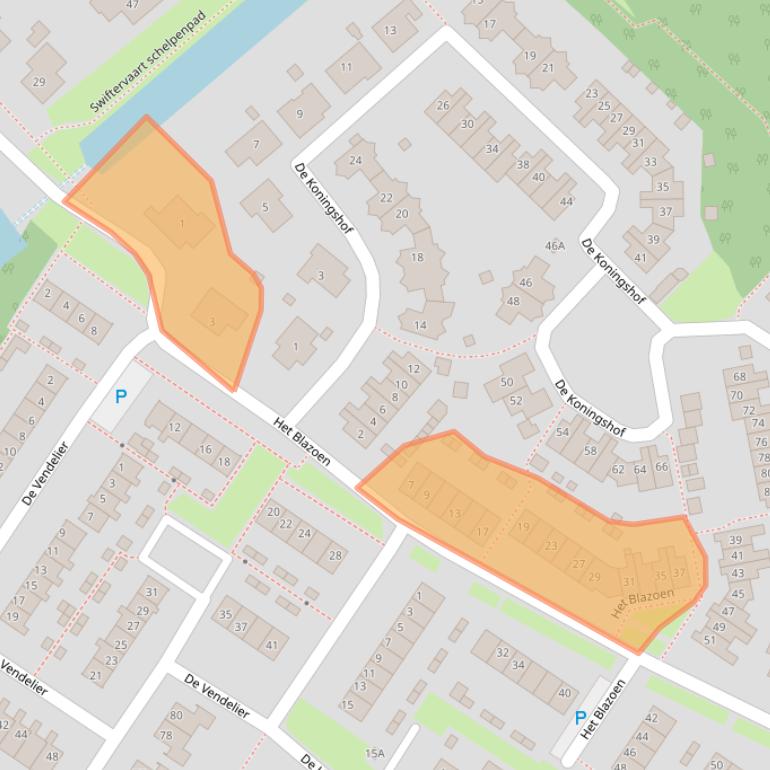 Kaart van postcodegebied 8255DA.