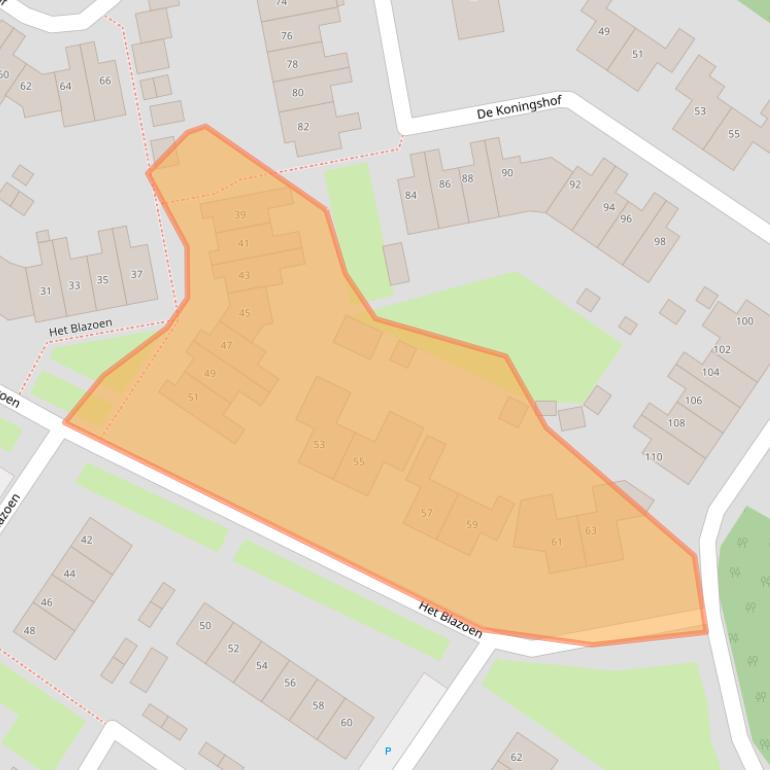 Kaart van postcodegebied 8255DB.