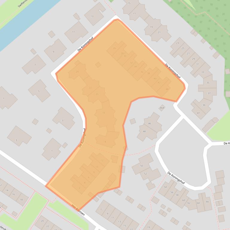 Kaart van postcodegebied 8255DC.