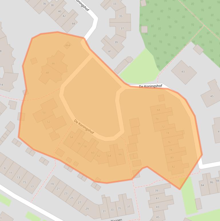 Kaart van postcodegebied 8255DD.