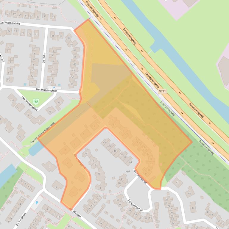 Kaart van postcodegebied 8255DG.