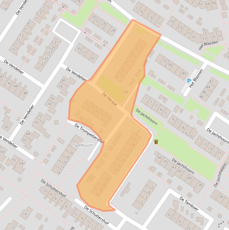 Kaart van postcodegebied 8255EA.