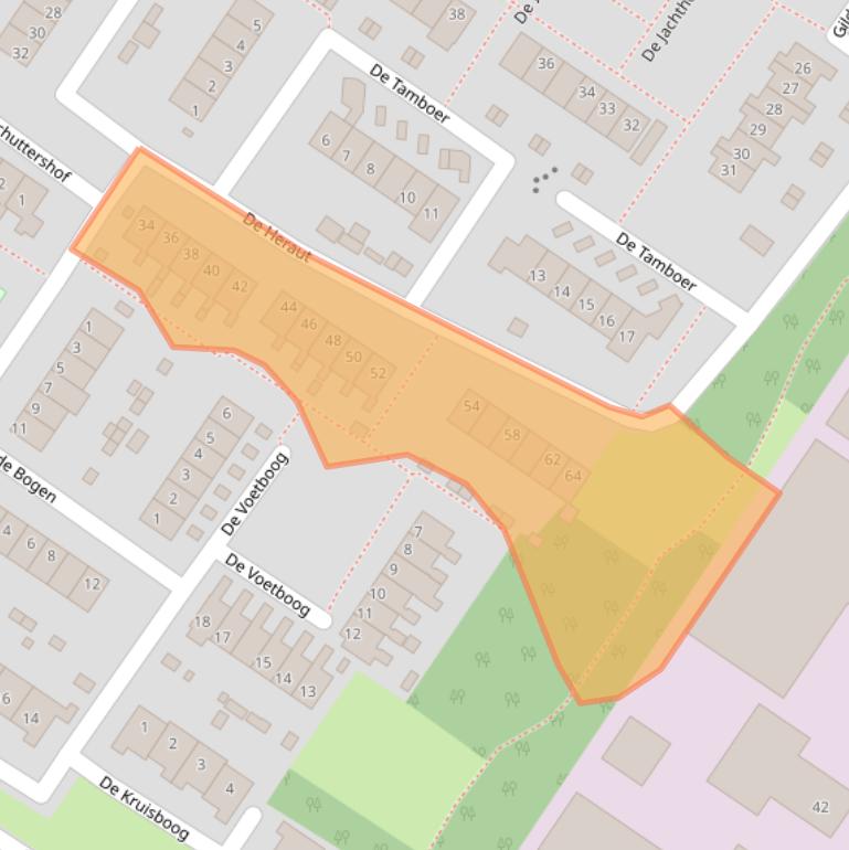 Kaart van postcodegebied 8255EB.