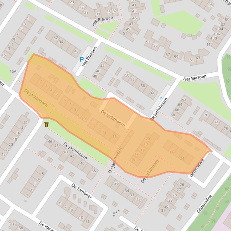 Kaart van postcodegebied 8255ED.
