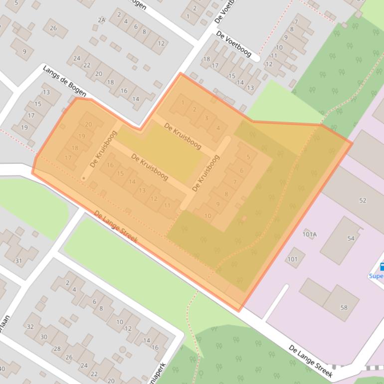 Kaart van postcodegebied 8255GC.