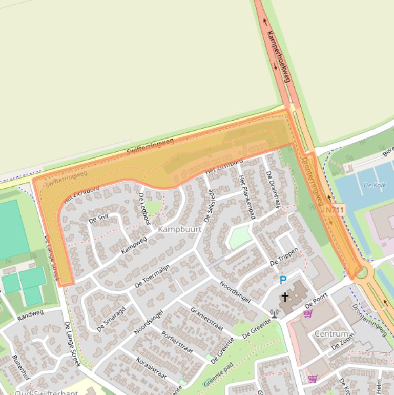 Kaart van postcodegebied 8255HK.