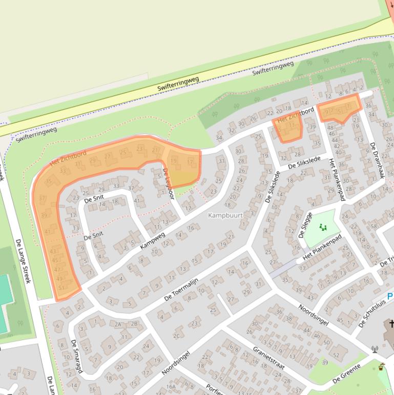 Kaart van postcodegebied 8255HL.