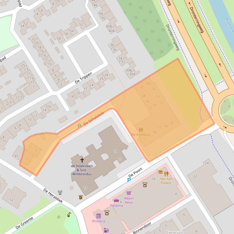 Kaart van postcodegebied 8255HT.