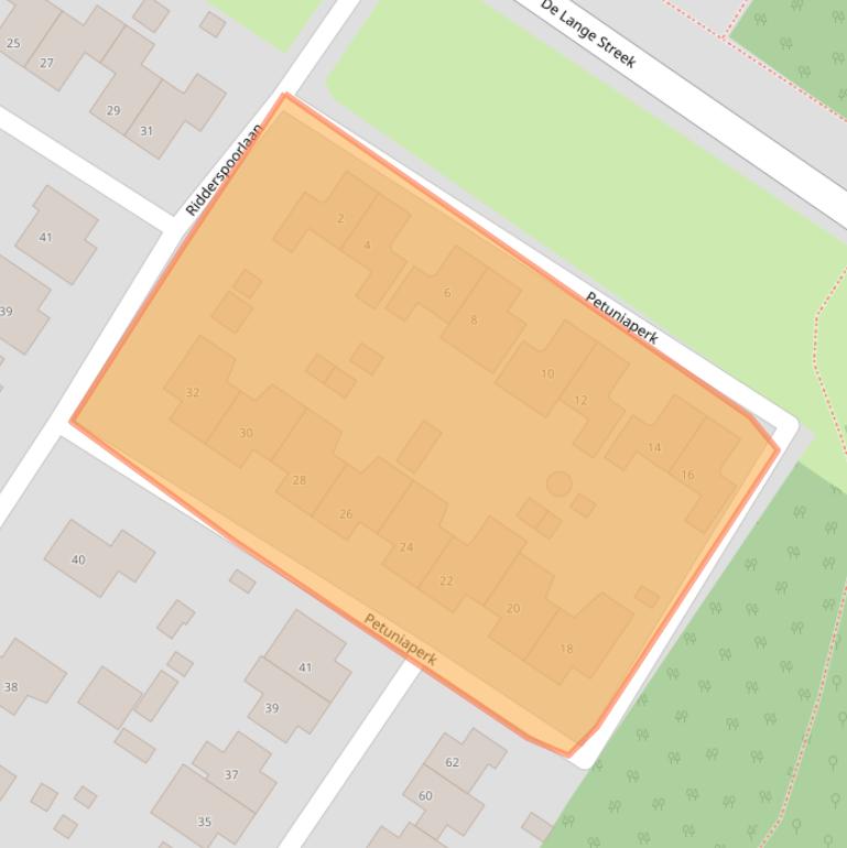 Kaart van postcodegebied 8255JA.