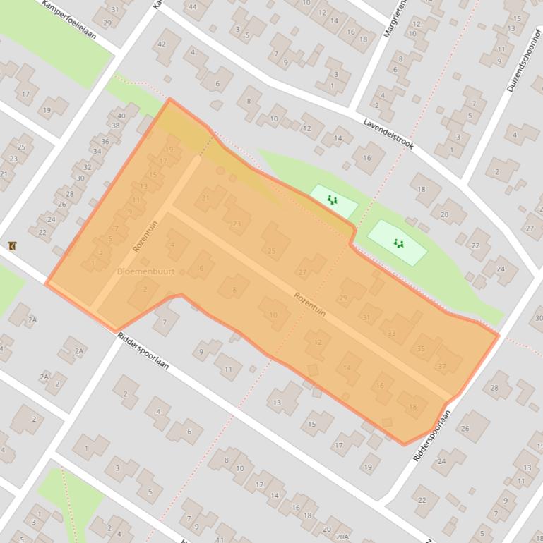 Kaart van postcodegebied 8255JG.