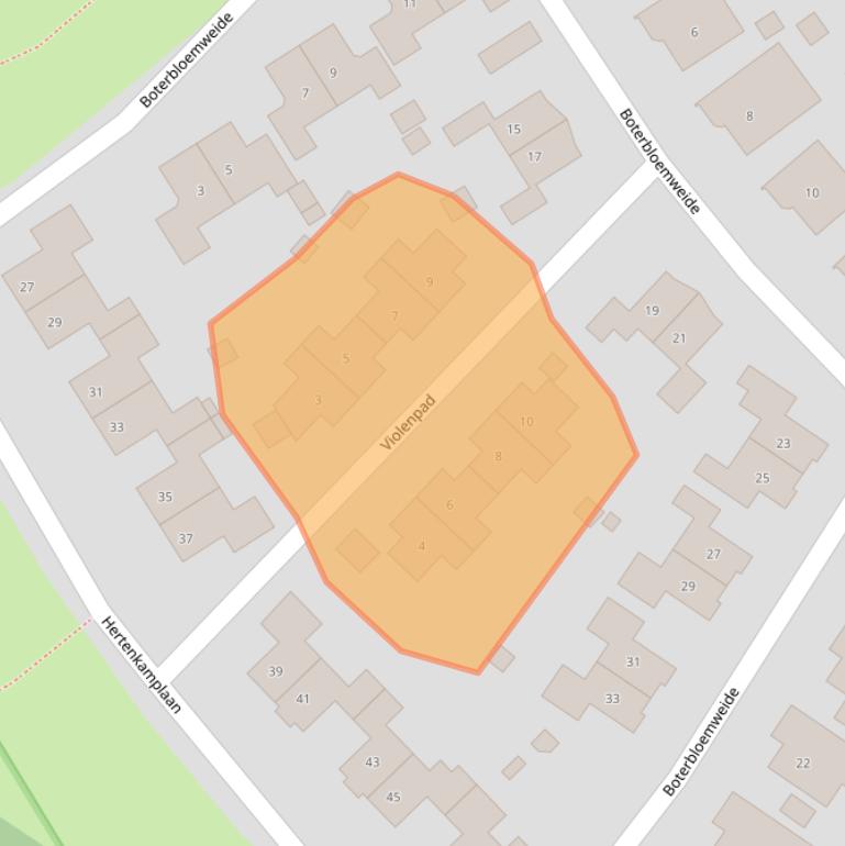 Kaart van postcodegebied 8255JR.