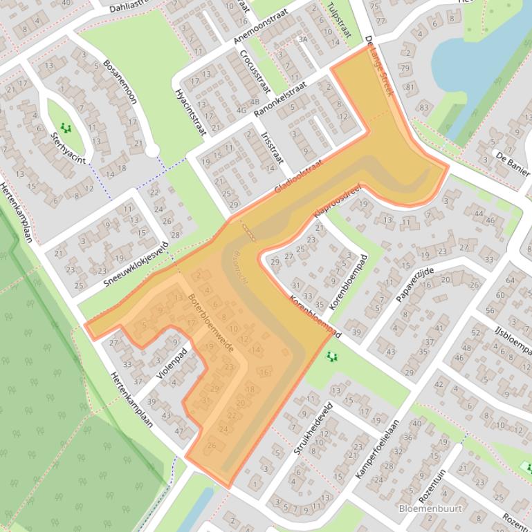 Kaart van postcodegebied 8255JS.