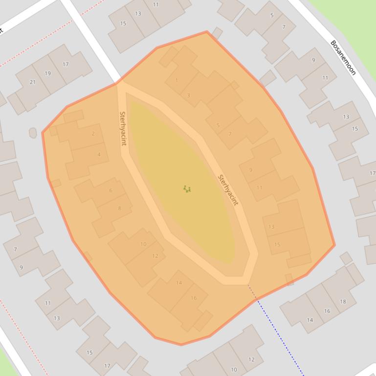 Kaart van postcodegebied 8255JX.