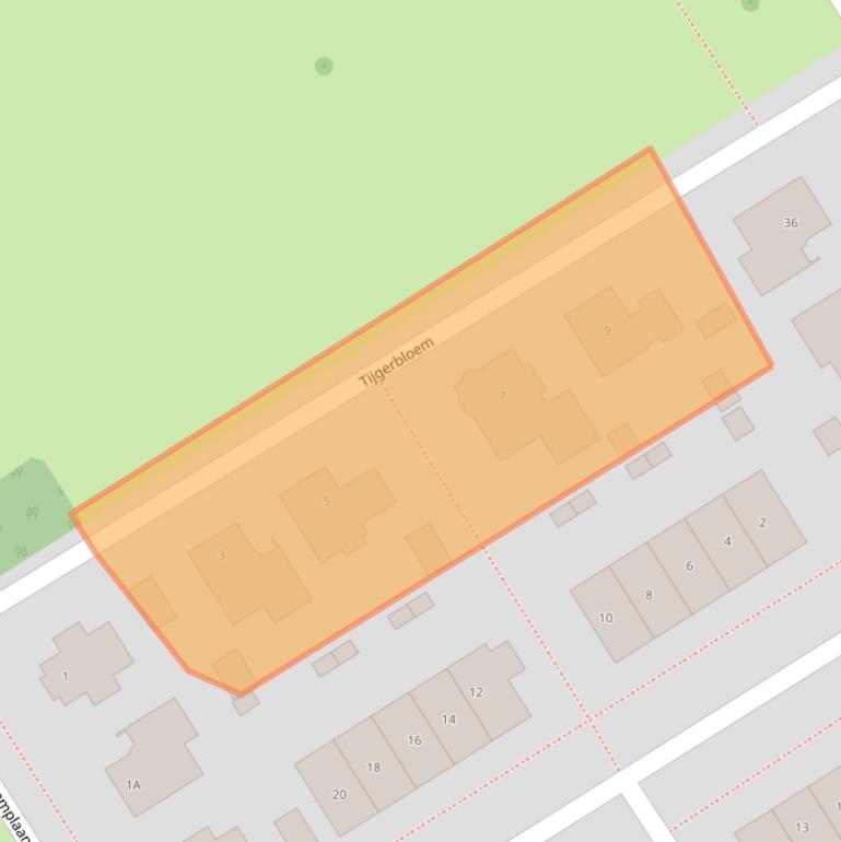 Kaart van postcodegebied 8255JZ.