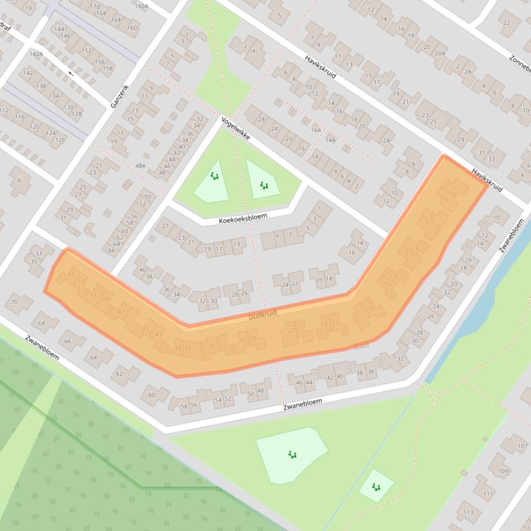 Kaart van postcodegebied 8255KK.