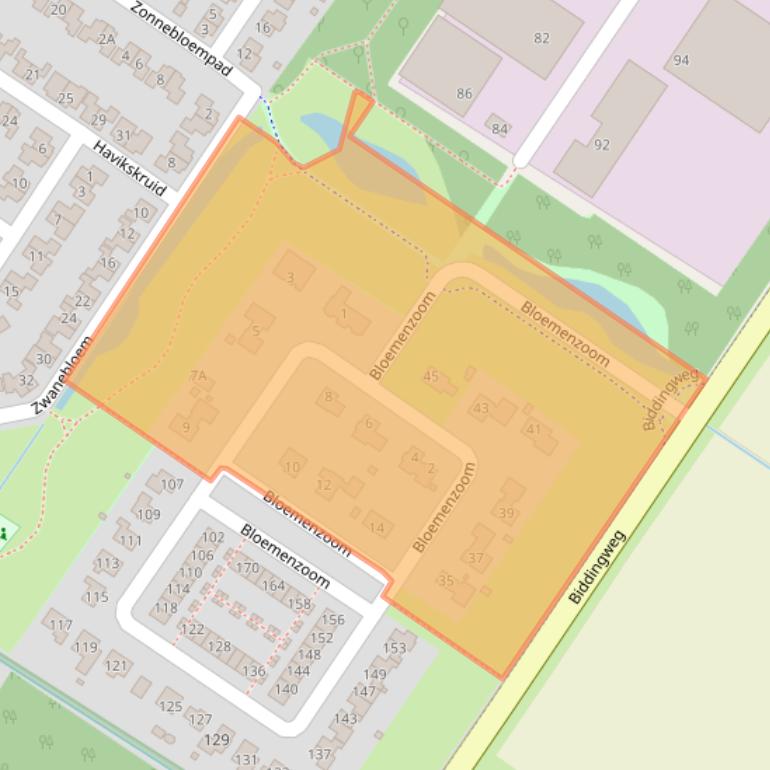 Kaart van postcodegebied 8255KM.