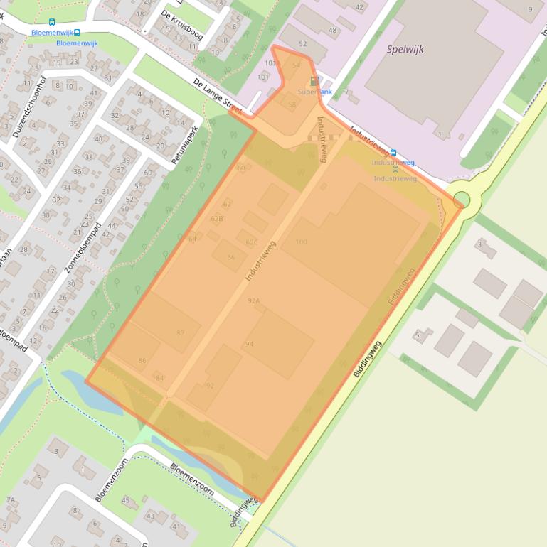 Kaart van postcodegebied 8255PC.