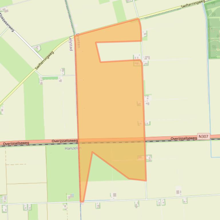 Kaart van postcodegebied 8255PR.