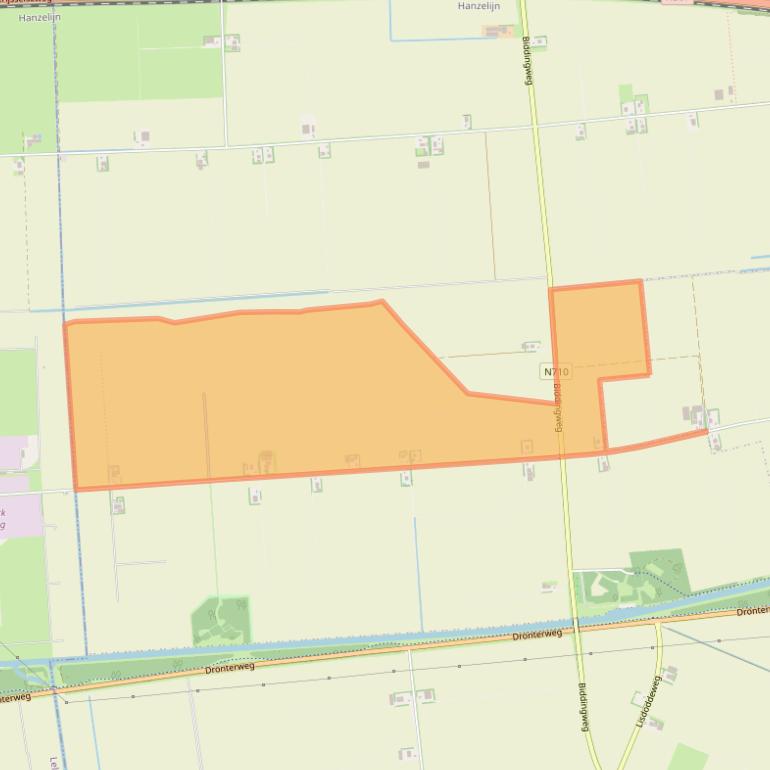 Kaart van postcodegebied 8255RC.